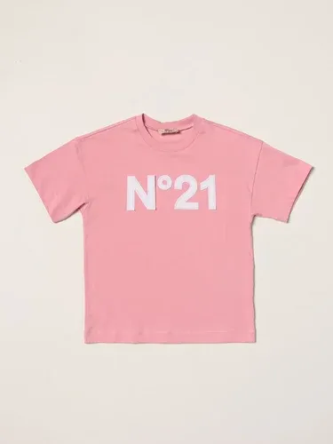 T-shirt N° 21 in cotone con patch logo (55623251)