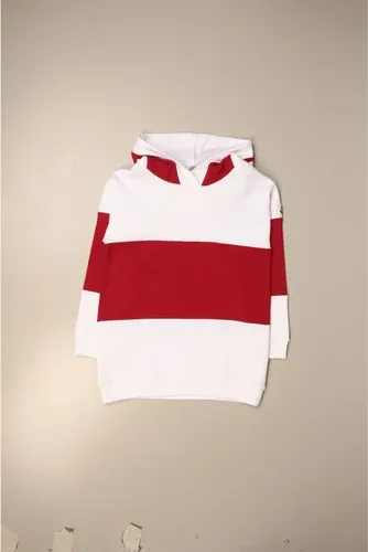 Felpa maxi Moncler in cotone a fasce con logo (46261929) Felpa maxi Moncler in cotone a fasce con logo (46261929)