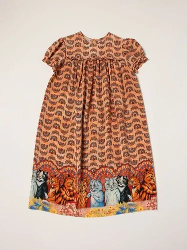 Abito Gucci in seta con stampa gatti (55695630)