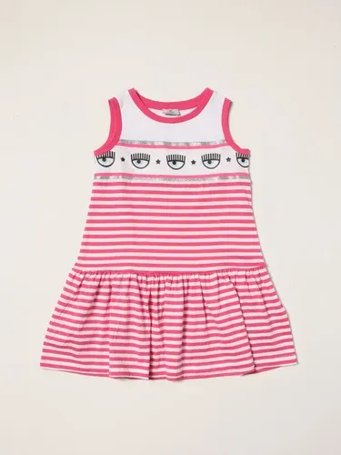 Abito Chiara Ferragni a righe con logo Logomania (55695677)