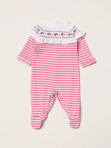 Tutina con piede Chiara Ferragni in cotone interlock a righe (55736512)