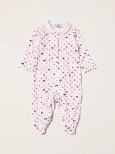 Tutina con piede Logomania Chiara Ferragni in cotone interlock (55736506)