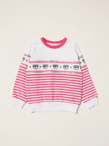 Maglia Chiara Ferragni a righe con logo Eyes Flirting (55736625) Maglia Chiara Ferragni a righe con logo Eyes Flirting (55736625)