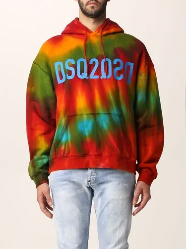 Felpa Dsquared2 tie-dye con logo (55758598)