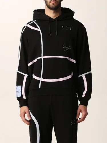 Felpa Striae McQ in cotone con stampe (55758628)