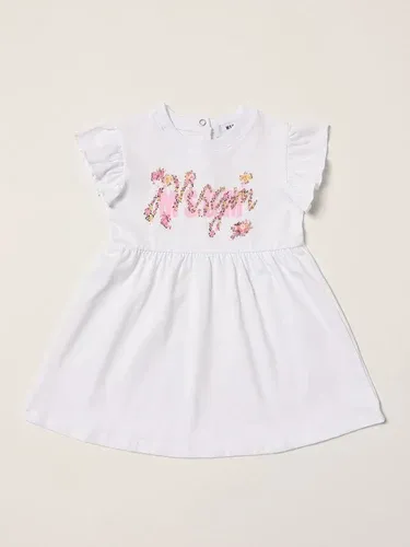 Abito mini Msgm Kids in cotone con logo floreale (55758679)