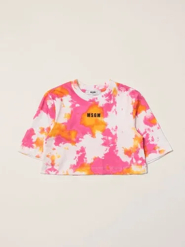 T-shirt Msgm Kids in cotone con stampa (55758830)