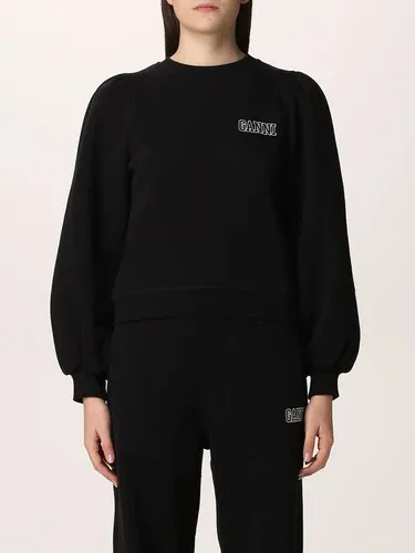 Felpa Ganni in misto cotone con logo (55779032)