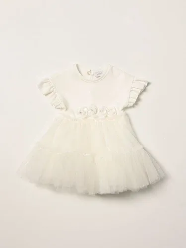 Abito Monnalisa in tulle con fiori (55900382)