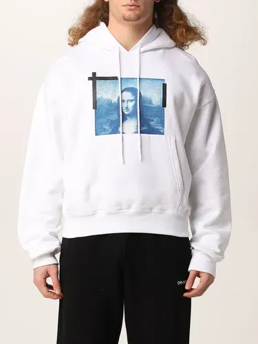 Felpa Off-White con stampa Monnalisa (55900440)