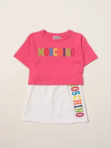 Set T-shirt + Gonna Moschino Kid con logo multicolor (55900444)