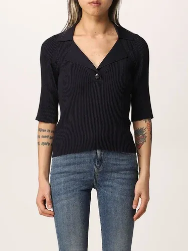 Polo Pinko in misto viscosa a coste (55900503)