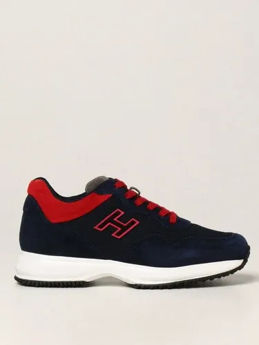 Sneakers Interactive Hogan in camoscio e rete con H flock (55999163)