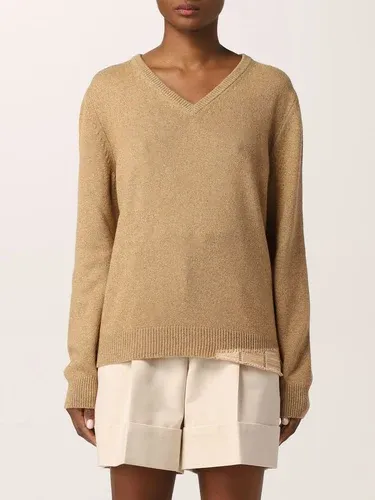 Maglia a v Maison Margiela in misto lana e cotone (55999239)