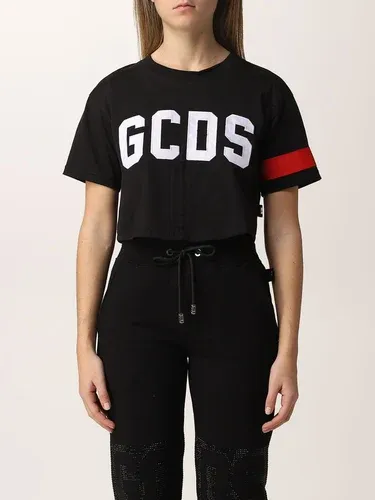 T-shirt cropped Gcds con stampa logo (55999335)