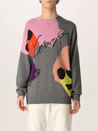 Maglione Kenzo in misto lana con intarsi (55999418)
