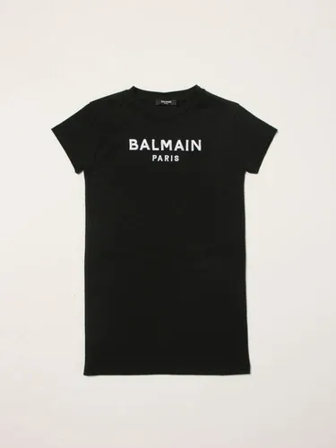 Abito a t-shirt Balmain in cotone con logo (56024312)