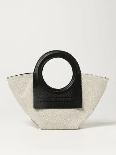 Borsa tote Cala Hereu in canvas e pelle (56024707)