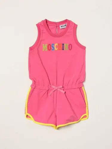 Tuta corta Moschino Kid con logo multicolor (56071816)