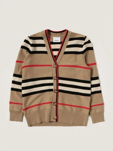 Cardigan Burberry in lana e cashmere con motivo a righe (56091268) Cardigan Burberry in lana e cashmere con motivo a righe (56091268)