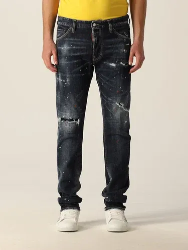 Jeans Dsquared2 in denim washed con rotture (56113076) Jeans Dsquared2 in denim washed con rotture (56113076)