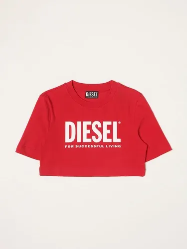 T-shirt cropped Diesel in cotone (55672476)