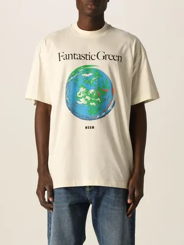 T-shirt Fantastic Green Msgm in cotone organico (56113160)