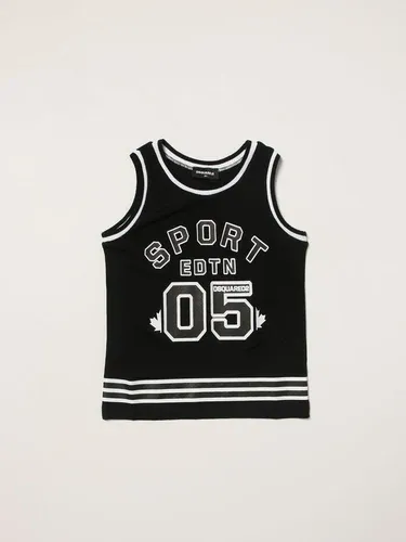 Canotta Dsquared2 Junior con stampa basket (56113257)