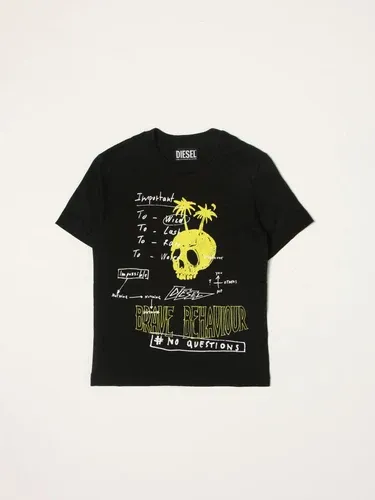 T-shirt Diesel in cotone con stampe grafiche (56113368)