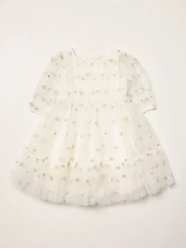 Abito Monnalisa in tulle con micro stelle (56113453)