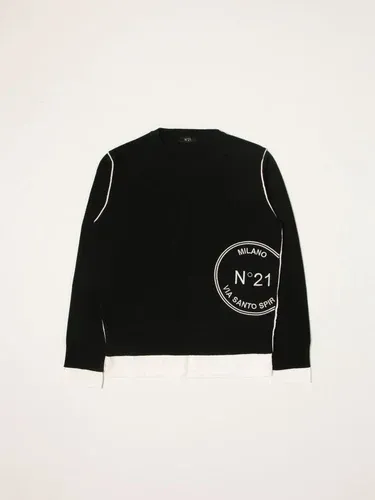 Felpa N° 21 in cotone con logo (56113540)