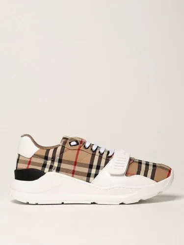 Sneakers Burberry in cotone con motivo check (56113810) Sneakers Burberry in cotone con motivo check (56113810)