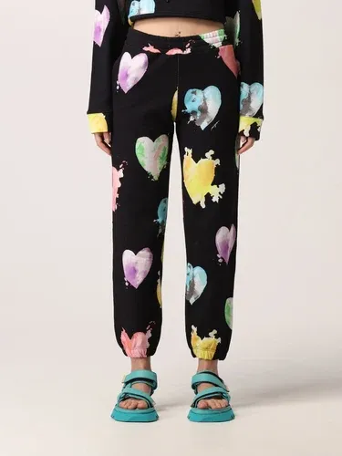 Pantalone jogging Msgm con stampa cuori (56113856)