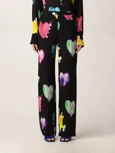 Pantalone Msgm con stampa cuori all over (56113879)