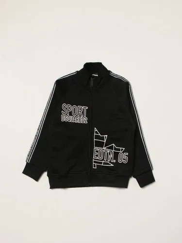 Felpa con zip Dsquared2 Junior con logo (56113931)