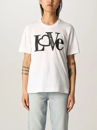 T-shirt Love Moschino in cotone con logo (56253308)