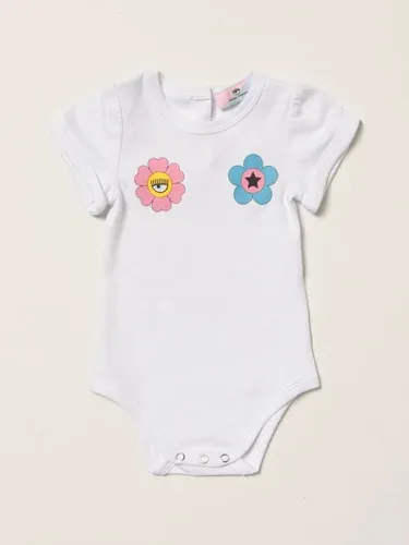 Body Chiara Ferragni in cotone con logo fiori (56253358)