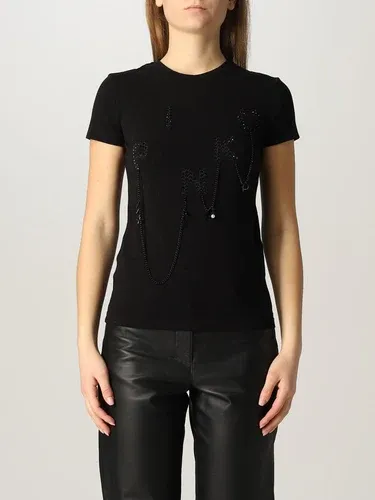 T-shirt Pinko in cotone con applicazione gioiello (56253658)