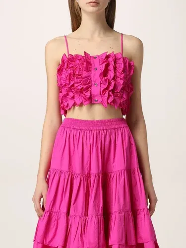 Top cropped Msgm con rouches all over (56253916) Top cropped Msgm con rouches all over (56253916)