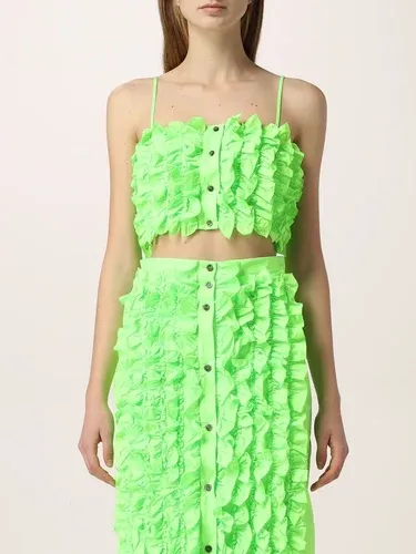 Top cropped Msgm con rouches all over (56253917)