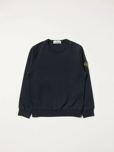 Felpa Stone Island Junior in cotone con logo (56312784) Felpa Stone Island Junior in cotone con logo (56312784)
