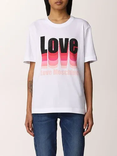 T-shirt Love Moschino in cotone con logo (56312836)