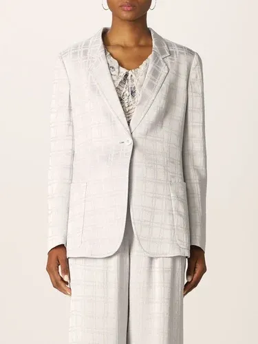 Blazer Giorgio Armani in viscosa jacquard check (56312911)