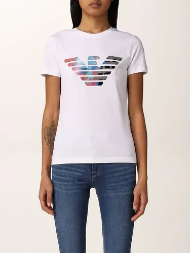 T-shirt Emporio Armani con stampa logo aquila (56313246)