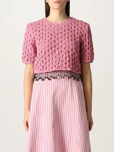 Top Ganni con frange di perline (56313288)