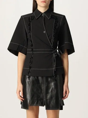 Camicia a portafoglio Ganni in crepe di cotone (56313292)