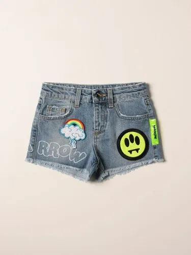 Pantaloncino di jeans Barrow Kids con patches logo (56313319)