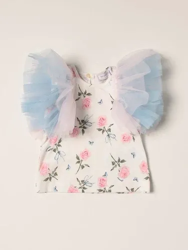 T-shirt Monnalisa con stampa floreale e tulle (56313413) T-shirt Monnalisa con stampa floreale e tulle (56313413)