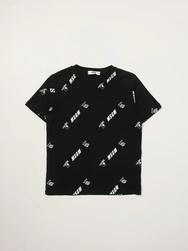 T-shirt Msgm Kids in cotone con logo all over (56313571)