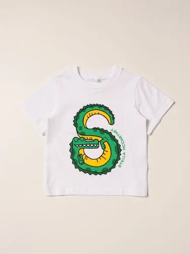 T-shirt Stella McCartney in cotone con stampa serpente (56314028)